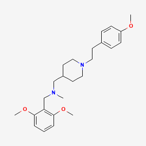 molecular formula C25H36N2O3 B5236198 (2,6-dimethoxybenzyl)({1-[2-(4-methoxyphenyl)ethyl]-4-piperidinyl}methyl)methylamine 