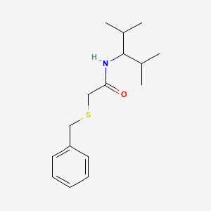 2-(benzylsulfanyl)-N-(2,4-dimethylpentan-3-yl)acetamide