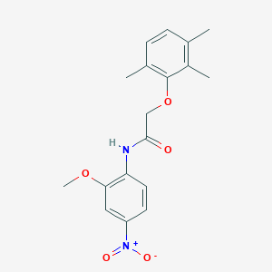 molecular formula C18H20N2O5 B5236244 N-(2-methoxy-4-nitrophenyl)-2-(2,3,6-trimethylphenoxy)acetamide 