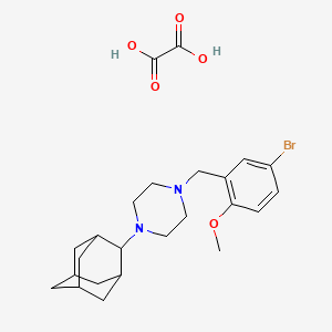 molecular formula C24H33BrN2O5 B5236267 1-(2-adamantyl)-4-(5-bromo-2-methoxybenzyl)piperazine oxalate CAS No. 1185692-44-7