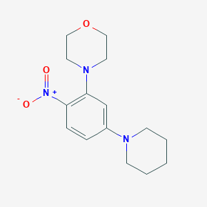 molecular formula C15H21N3O3 B5236268 4-[2-nitro-5-(1-piperidinyl)phenyl]morpholine 