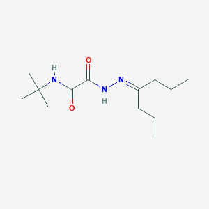 molecular formula C13H25N3O2 B5236277 N-(tert-butyl)-2-oxo-2-[2-(1-propylbutylidene)hydrazino]acetamide 