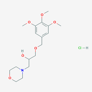 molecular formula C17H28ClNO6 B5236300 1-(4-morpholinyl)-3-[(3,4,5-trimethoxybenzyl)oxy]-2-propanol hydrochloride 