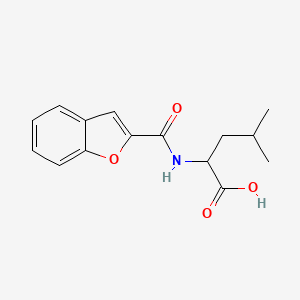 molecular formula C15H17NO4 B5236346 N-(1-benzofuran-2-ylcarbonyl)leucine 