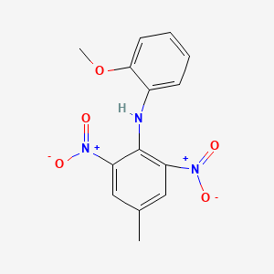 molecular formula C14H13N3O5 B5236395 (2-methoxyphenyl)(4-methyl-2,6-dinitrophenyl)amine 