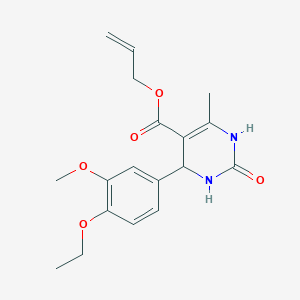 allyl 4-(4-ethoxy-3-methoxyphenyl)-6-methyl-2-oxo-1,2,3,4-tetrahydro-5-pyrimidinecarboxylate