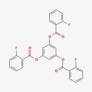 molecular formula C27H15F3O6 B5236455 benzene-1,3,5-triyl tris(2-fluorobenzoate) 