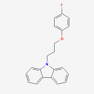 molecular formula C21H18FNO B5236469 9-[3-(4-fluorophenoxy)propyl]-9H-carbazole 