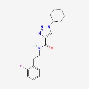 1-cyclohexyl-N-[2-(2-fluorophenyl)ethyl]-1H-1,2,3-triazole-4-carboxamide