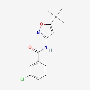 molecular formula C14H15ClN2O2 B5236505 N-(5-tert-butyl-3-isoxazolyl)-3-chlorobenzamide CAS No. 959239-93-1