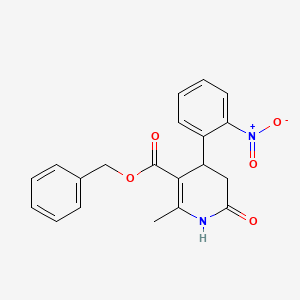 benzyl 2-methyl-4-(2-nitrophenyl)-6-oxo-1,4,5,6-tetrahydro-3-pyridinecarboxylate