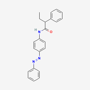 molecular formula C22H21N3O B5236591 2-phenyl-N-[4-(phenyldiazenyl)phenyl]butanamide 