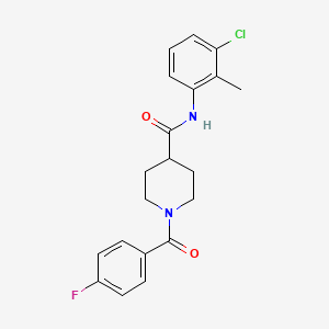 N-(3-chloro-2-methylphenyl)-1-(4-fluorobenzoyl)-4-piperidinecarboxamide