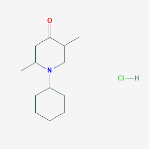 molecular formula C13H24ClNO B5236673 1-cyclohexyl-2,5-dimethyl-4-piperidinone hydrochloride 