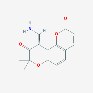 molecular formula C15H13NO4 B5236732 10-(aminomethylene)-8,8-dimethyl-2H,8H-pyrano[2,3-f]chromene-2,9(10H)-dione 