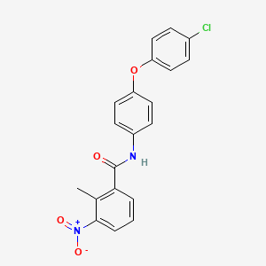 N-[4-(4-chlorophenoxy)phenyl]-2-methyl-3-nitrobenzamide
