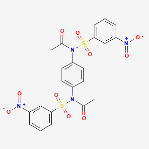 N,N'-1,4-phenylenebis{N-[(3-nitrophenyl)sulfonyl]acetamide}
