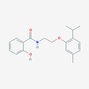 molecular formula C19H23NO3 B5236848 2-hydroxy-N-[2-(2-isopropyl-5-methylphenoxy)ethyl]benzamide 