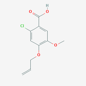 molecular formula C11H11ClO4 B5236913 4-(allyloxy)-2-chloro-5-methoxybenzoic acid 