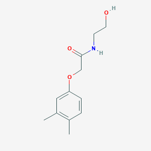 molecular formula C12H17NO3 B5236920 2-(3,4-dimethylphenoxy)-N-(2-hydroxyethyl)acetamide 