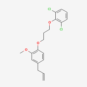 molecular formula C19H20Cl2O3 B5236938 2-[3-(4-allyl-2-methoxyphenoxy)propoxy]-1,3-dichlorobenzene 