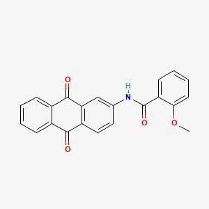 molecular formula C22H15NO4 B5236945 N-(9,10-dioxo-9,10-dihydro-2-anthracenyl)-2-methoxybenzamide 