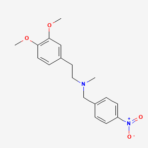 molecular formula C18H22N2O4 B5236958 2-(3,4-dimethoxyphenyl)-N-methyl-N-(4-nitrobenzyl)ethanamine 