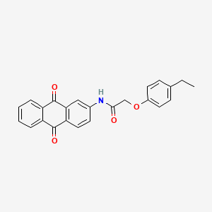 molecular formula C24H19NO4 B5236974 N-(9,10-dioxo-9,10-dihydroanthracen-2-yl)-2-(4-ethylphenoxy)acetamide 