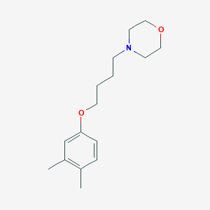 molecular formula C16H25NO2 B5236987 4-[4-(3,4-dimethylphenoxy)butyl]morpholine CAS No. 415936-90-2