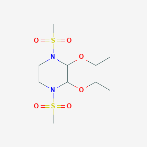 molecular formula C10H22N2O6S2 B5236988 2,3-diethoxy-1,4-bis(methylsulfonyl)piperazine 