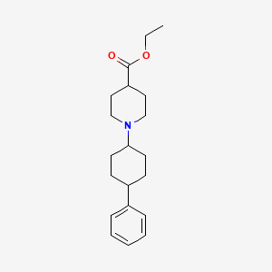 molecular formula C20H29NO2 B5237110 ethyl 1-(4-phenylcyclohexyl)-4-piperidinecarboxylate CAS No. 415967-80-5