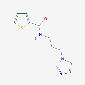 molecular formula C11H13N3OS B5237154 N-[3-(1H-imidazol-1-yl)propyl]-2-thiophenecarboxamide CAS No. 95059-45-3