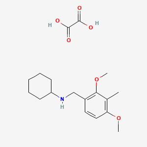 molecular formula C18H27NO6 B5237178 N-(2,4-dimethoxy-3-methylbenzyl)cyclohexanamine oxalate 