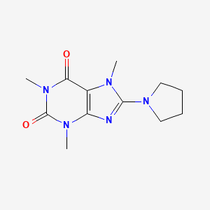 1,3,7-trimethyl-8-(1-pyrrolidinyl)-3,7-dihydro-1H-purine-2,6-dione