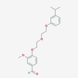 4-{2-[2-(3-isopropylphenoxy)ethoxy]ethoxy}-3-methoxybenzaldehyde