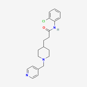 N-(2-chlorophenyl)-3-[1-(4-pyridinylmethyl)-4-piperidinyl]propanamide