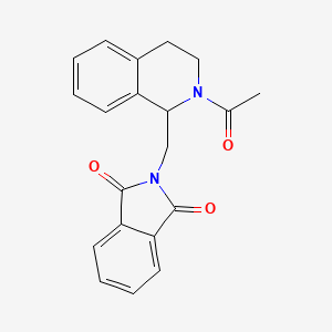 2-[(2-acetyl-3,4-dihydro-1H-isoquinolin-1-yl)methyl]isoindole-1,3-dione