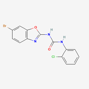 molecular formula C14H9BrClN3O2 B5237237 N-(6-bromo-1,3-benzoxazol-2-yl)-N'-(2-chlorophenyl)urea 