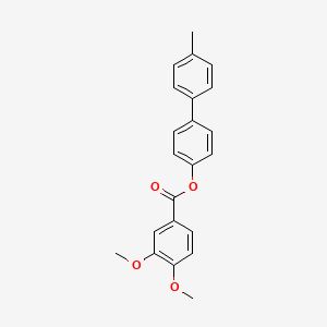 molecular formula C22H20O4 B5237252 4-(4-Methylphenyl)phenyl 3,4-dimethoxybenzoate CAS No. 4144-31-4