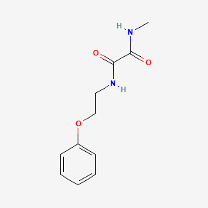 molecular formula C11H14N2O3 B5237259 N-methyl-N'-(2-phenoxyethyl)oxamide 