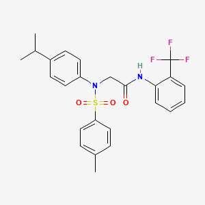 N~2~-(4-isopropylphenyl)-N~2~-[(4-methylphenyl)sulfonyl]-N~1~-[2-(trifluoromethyl)phenyl]glycinamide