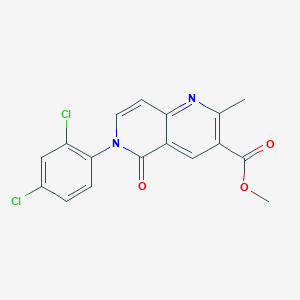 methyl 6-(2,4-dichlorophenyl)-2-methyl-5-oxo-5,6-dihydro-1,6-naphthyridine-3-carboxylate