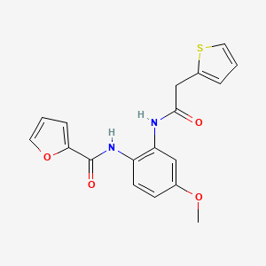 N-{4-methoxy-2-[(2-thienylacetyl)amino]phenyl}-2-furamide