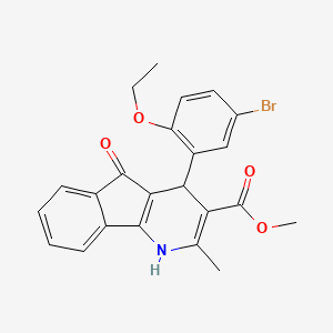 METHYL 4-(5-BROMO-2-ETHOXYPHENYL)-2-METHYL-5-OXO-1H,4H,5H-INDENO[1,2-B]PYRIDINE-3-CARBOXYLATE