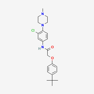 molecular formula C23H30ClN3O2 B5237379 2-(4-tert-butylphenoxy)-N-[3-chloro-4-(4-methyl-1-piperazinyl)phenyl]acetamide 