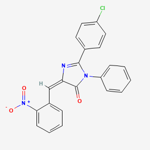 2-(4-chlorophenyl)-5-(2-nitrobenzylidene)-3-phenyl-3,5-dihydro-4H-imidazol-4-one