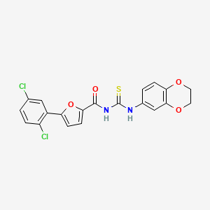 5-(2,5-dichlorophenyl)-N-[(2,3-dihydro-1,4-benzodioxin-6-ylamino)carbonothioyl]-2-furamide