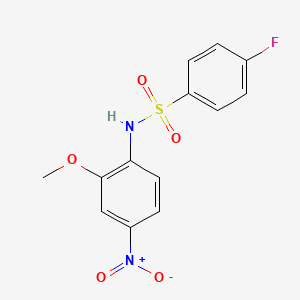 4-fluoro-N-(2-methoxy-4-nitrophenyl)benzenesulfonamide