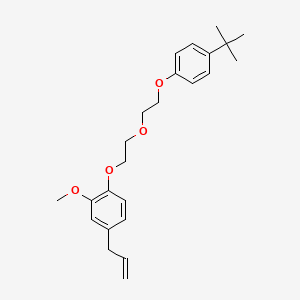 molecular formula C24H32O4 B5237527 4-allyl-1-{2-[2-(4-tert-butylphenoxy)ethoxy]ethoxy}-2-methoxybenzene 