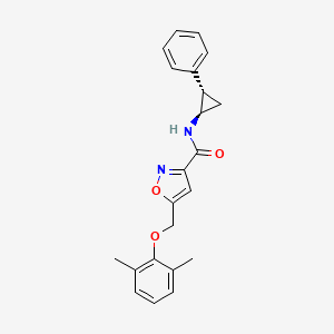 5-[(2,6-dimethylphenoxy)methyl]-N-[(1R*,2S*)-2-phenylcyclopropyl]-3-isoxazolecarboxamide